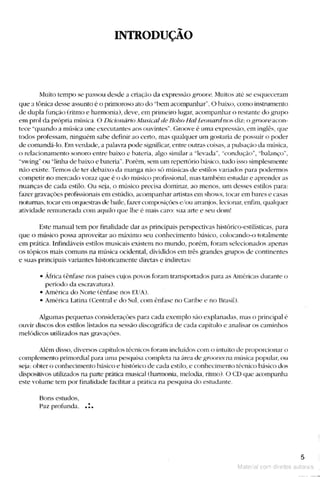 Manual do groove para contra baixo