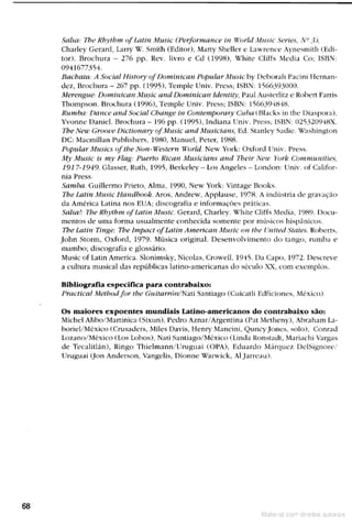 Manual do groove para contra baixo