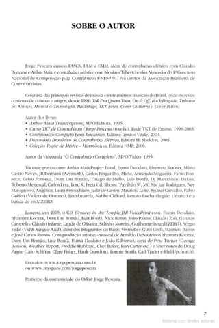 Manual do groove para contra baixo