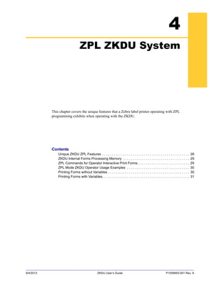KDU Zebra - Manual do Dispositivo | PDF