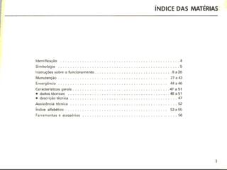 Manual do proprietário do gol gts 88