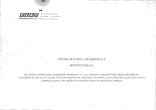 Manual do Proprietário Uno Mille Brio