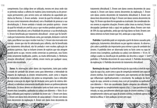 comprimento. Esse código deve ser utilizado, mesmo em áreas onde não
se pretenda realizar a colheita de madeira (área testemunha ou de preser-
vação permanente), pois servirá como um indicativo da capacidade pro-
dutiva da floresta; 2. Árvore anelada - árvore da qual foi retirado um anel
da casca como tratamento silvicultural, com a finalidade de provocar a sua
desvitalização; 3. Árvore anelada e tratada com produto químico - árvore
da qual foi retirado um anel da casca e que recebeu produto químico como
tratamento silvicultural, com a finalidade de provocar a sua desvitalização;
4. Árvore beneficiada por tratamento silvicultural - árvore que foi benefi-
ciadaportratamentossilviculturaiscomo,porexemplo,desbasteecortede
cipós,paraliberarsuacopaerecebermaisluz;5.Árvorenãoreservadanem
tratada - árvore que não foi selecionada para colheita, não foi beneficiada
por tratamento silvicultural, não foi anelada e nem recebeu aplicação de
produtos químicos. Aqui se incluem árvores de espécies que não atingem
grande porte ou que, mesmo sendo comerciais ou potenciais, seus fustes
estão seriamente danificados, podres, ou muito deformados; 6. Nenhuma
situação silvicultural - árvore colhida; árvore morta por qualquer causa;
árvore não encontrada.
Danos: As observações sobre danos são importantes, tanto para avaliar
o estado de sanidade das árvores como para determinar a intensidade do
impacto da exploração às árvores remanescentes, assim como o impacto
de tratamentos silviculturais e de ventos ou tempestades. Caso o silvicultor
planeje a execução de algum tipo de desbaste como parte do sistema silvi-
cultural,osindivíduosseveramentedanificadosdevemserpreferencialmente
eliminados. Os danos devem ser observados tanto no fuste como na copa de
árvoresvivas(completas,quebradasoucaídas)comdiâmetro>10cm.Oscó-
digos utilizados para registrar a sanidade da árvore são: 1. Árvore sem dano;
2.Árvorecomdanoslevesdecorrentesdecausanatural;3.Árvorecomdanos
leves decorrentes da exploração; 4. Árvore com danos leves decorrentes do
tratamento silvicultural; 5. Árvore com danos severos decorrentes de causa
natural; 6. Árvore com danos severos decorrentes da exploração; 7. Árvore
com danos severos decorrentes de tratamento silvicultural; 8. Árvore com
danoslevesdecorrentesdofogo;9.Árvorecomdanosseverosdecorrentesdo
fogo;10.Árvorecujodanofoirecuperadooucicatrizado.Sãoconsideradosda-
nos severos as seguintes situações: Árvores caídas (vivas ou mortas); Árvores
descopadas (perderam toda a copa) em qualquer altura; Árvores com mais
de 50% da copa quebrados, ainda que não haja danos no fuste; Árvores com
danosextensosnofuste(maiorque3m),aindaqueacopaestejasã.
Podridão:Apodridãopodeseroriginadaapartirdedanoscausadospela
exploração, tratamentos silviculturais ou por agentes naturais. As observa-
çõessobreapodridãosãoimportantesparaestimarograudesanidadedas
árvores. A podridão deve ser observada tanto no fuste como na copa de
árvores vivas (completas, quebradas ou caídas) com diâmetro > 10 cm. Os
códigos usados na classificação de podridão são descritos a seguir: 1. Sem
podridão; 2. Podridão decorrente de causa natural; 3. Podridão decorrente
da exploração; 4. Podridão decorrente do tratamento silvicultural.
Iluminaçãodacopa:Avariáveliluminaçãodacopaindicaoníveldeexpo-
siçãodacopaàluz,assimcomoograudecompetiçãoexistentecomcopasde
árvores vizinhas. Esta variável é importante, pois representa um dos fatores
que influenciam significativamente o crescimento. Na avaliação da ilumi-
nação da copa, somente as árvores vivas e em pé (completas ou quebradas)
com diâmetro > 10cm são consideradas. Quatro categorias são utilizadas: 1.
Copa emergente ou completamente exposta à luz; 2. Copa parcialmente ilu-
minada,ouseja,parcialmentecobertaporcopasdeárvoresvizinhas;3.Copa
completamentecobertaporcopasdeárvoresvizinhas,recebendoapenasluz
lateraloudifusa;4.Semavaliação(árvoresemcopa).
EscoladaFlorestaRobervalCardoso–Acre
158
ManualdoTécnicoFlorestal
159
 