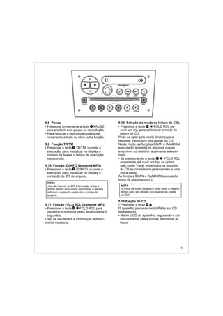 Manual do usuário Player Vectra CDP2500