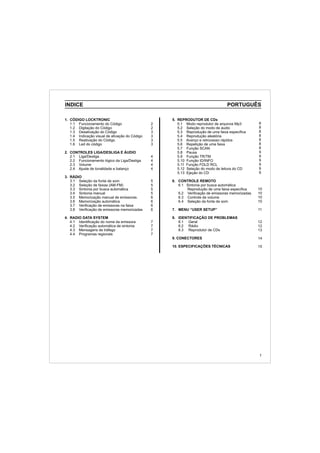 Manual do usuário Player Vectra CDP2500