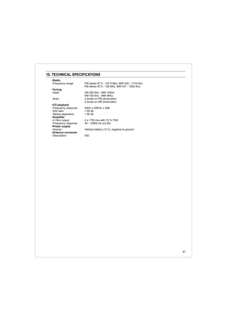 Manual do usuário Player Vectra CDP2500