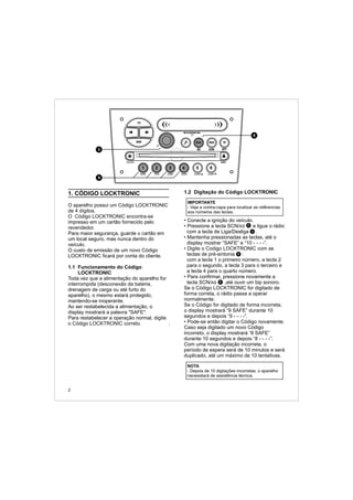 Manual do usuário Player Vectra CDP2500