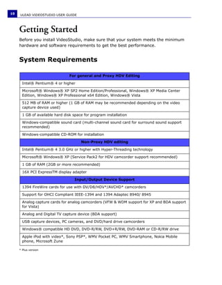 Manuale Ulead Videostudio 11 Plus