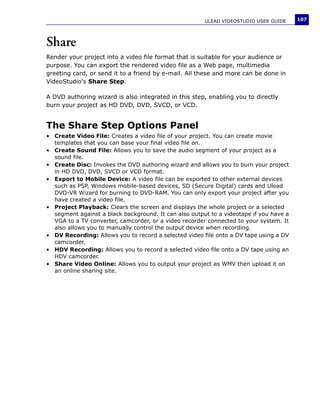 Manuale Ulead Videostudio 11 Plus