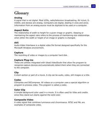 Manuale Ulead Videostudio 11 Plus