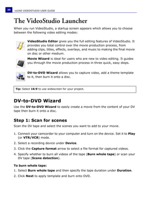 Manuale Ulead Videostudio 11 Plus