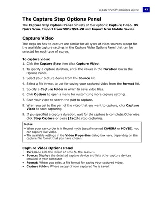 Manuale Ulead Videostudio 11 Plus