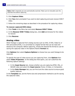 Manuale Ulead Videostudio 11 Plus