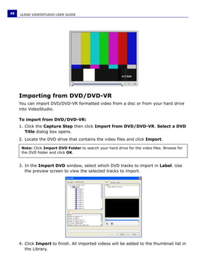 Manuale Ulead Videostudio 11 Plus