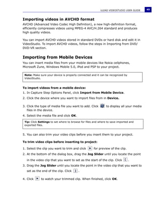 Manuale Ulead Videostudio 11 Plus