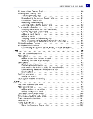 Manuale Ulead Videostudio 11 Plus