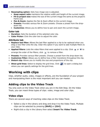 Manuale Ulead Videostudio 11 Plus