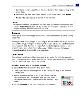 Manuale Ulead Videostudio 11 Plus