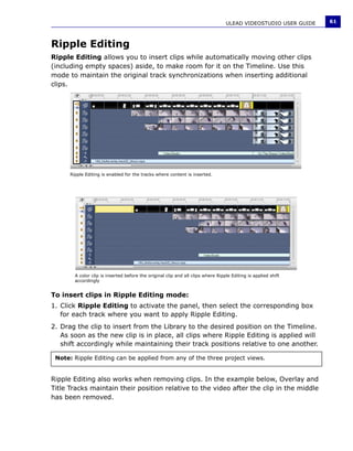 Manuale Ulead Videostudio 11 Plus