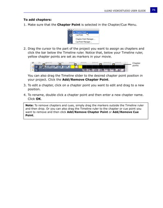 Manuale Ulead Videostudio 11 Plus