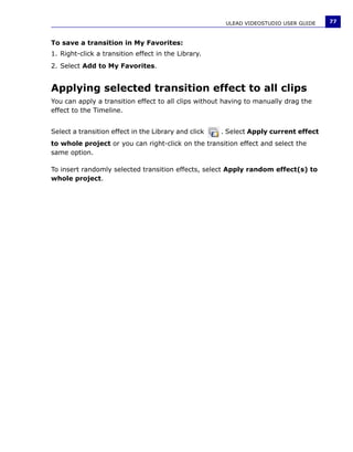 Manuale Ulead Videostudio 11 Plus