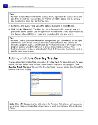 Manuale Ulead Videostudio 11 Plus