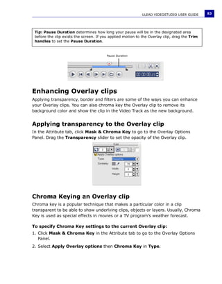 Manuale Ulead Videostudio 11 Plus