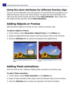 Manuale Ulead Videostudio 11 Plus