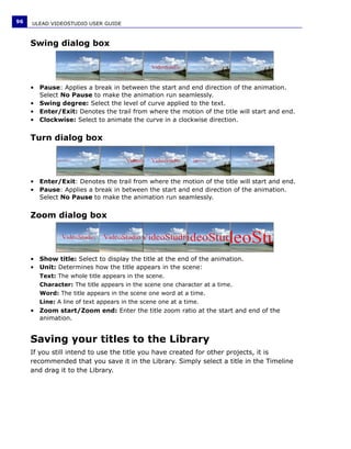 Manuale Ulead Videostudio 11 Plus