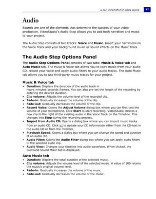 Manuale Ulead Videostudio 11 Plus