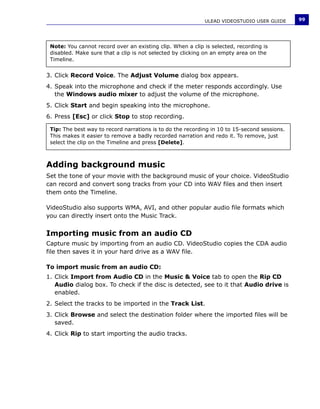 Manuale Ulead Videostudio 11 Plus