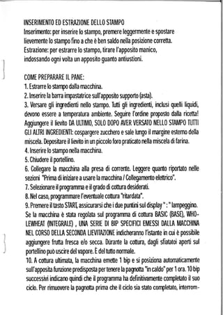 Manuale Proline BM100 Macchina Per Il Pane - Foto 2