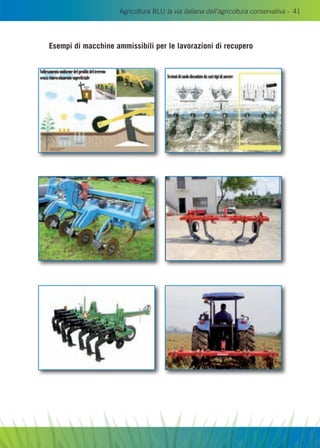 Agricoltura BLU la via italiana dell’agricoltura conservativa - 41
Esempi di macchine ammissibili per le lavorazioni di recupero
 