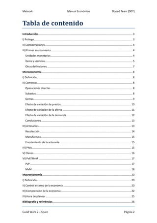 Manual de microeconomía de Guild Wars 2 | PDF