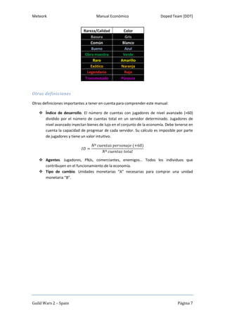 Manual de microeconomía de Guild Wars 2 | PDF