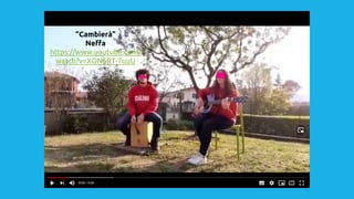 “Cambierà”
Neffa
https://www.youtube.com/
watch?v=XON6RT-7uuU
 