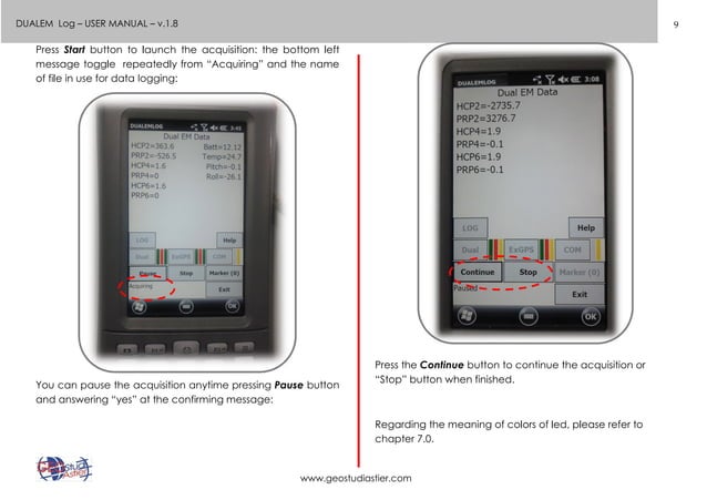DualEM LOG software manual 1.8 | PPT