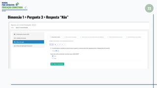 MANUAL
PDDE INTERATIVO
EDUCAÇÃO CONECTADA
23
2022
Dimensão 1 > Pergunta 3 > Resposta “Não”
 