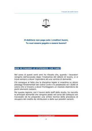 Modello lettera avvocato recupero crediti