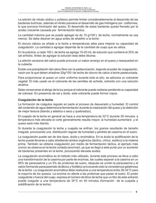 MANUAL DE REFERENCIA NIVEL I y II
Taller para productores del estado de Morelos
Sobre la elaboración de quesos y subproduc...