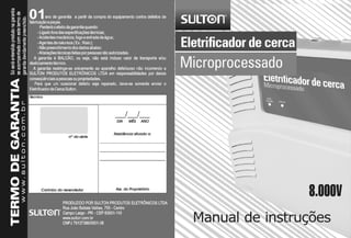 Manual eletrificador de cerca