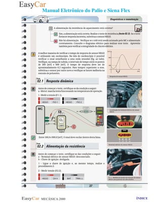 MECÂNICA 2000 Retornar ao indice Retornar ao ÍNDICE 2
Manual Eletrônico do Palio e Siena Flex
 