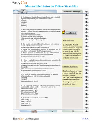 MECÂNICA 2000 Retornar ao indice Retornar ao ÍNDICE 2
Manual Eletrônico do Palio e Siena Flex
 