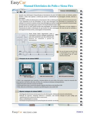 MECÂNICA 2000 Retornar ao indice Retornar ao ÍNDICE 2
Manual Eletrônico do Palio e Siena Flex
 