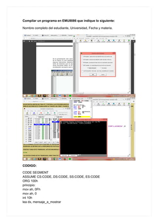 Manual Instalacion EMU8086 | PDF