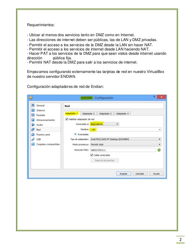 Instalación y configuración de Firewall ENDIAN