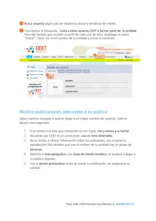 Manual para entidades CEXT