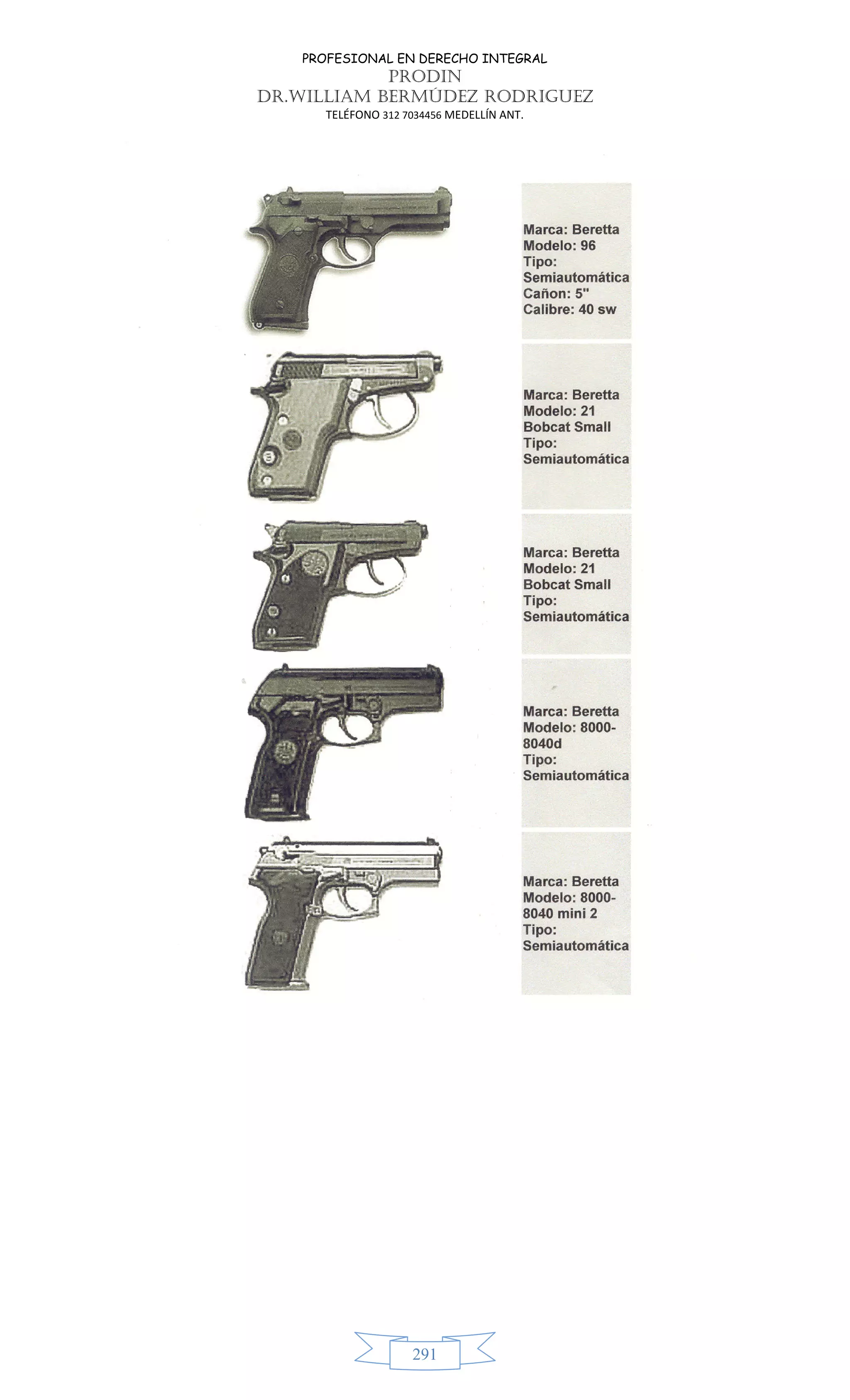 PROFESIONAL EN DERECHO INTEGRAL
PRODIN
DR.WILLIAM BERMÚDEZ RODRIGUEZ
TELÉFONO 312 7034456 MEDELLÍN ANT.
291
 