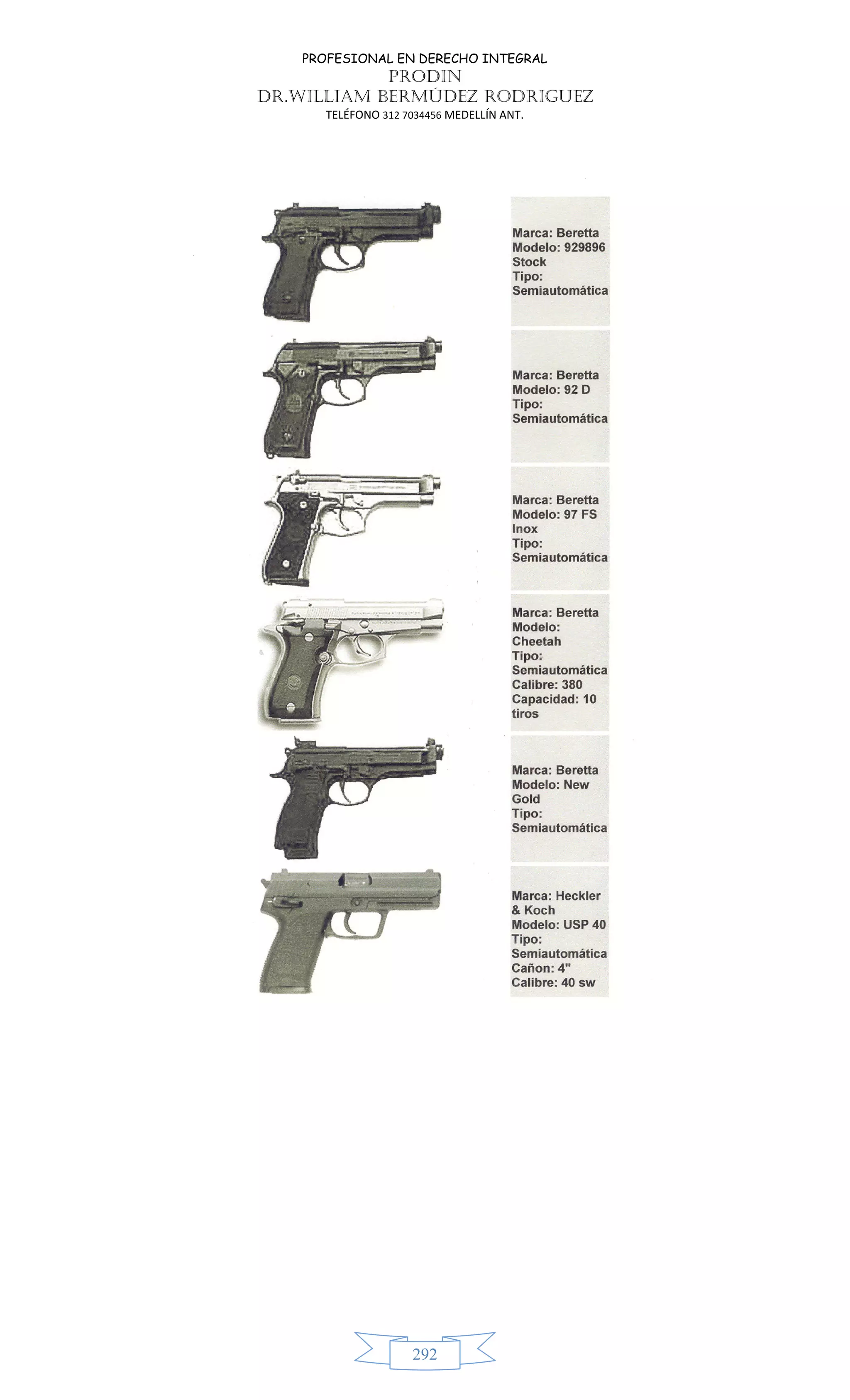 PROFESIONAL EN DERECHO INTEGRAL
PRODIN
DR.WILLIAM BERMÚDEZ RODRIGUEZ
TELÉFONO 312 7034456 MEDELLÍN ANT.
292
 