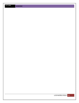 OCTUBRE   WINDOWS




                    LUYO MUÑOZ OYOLO   20
 